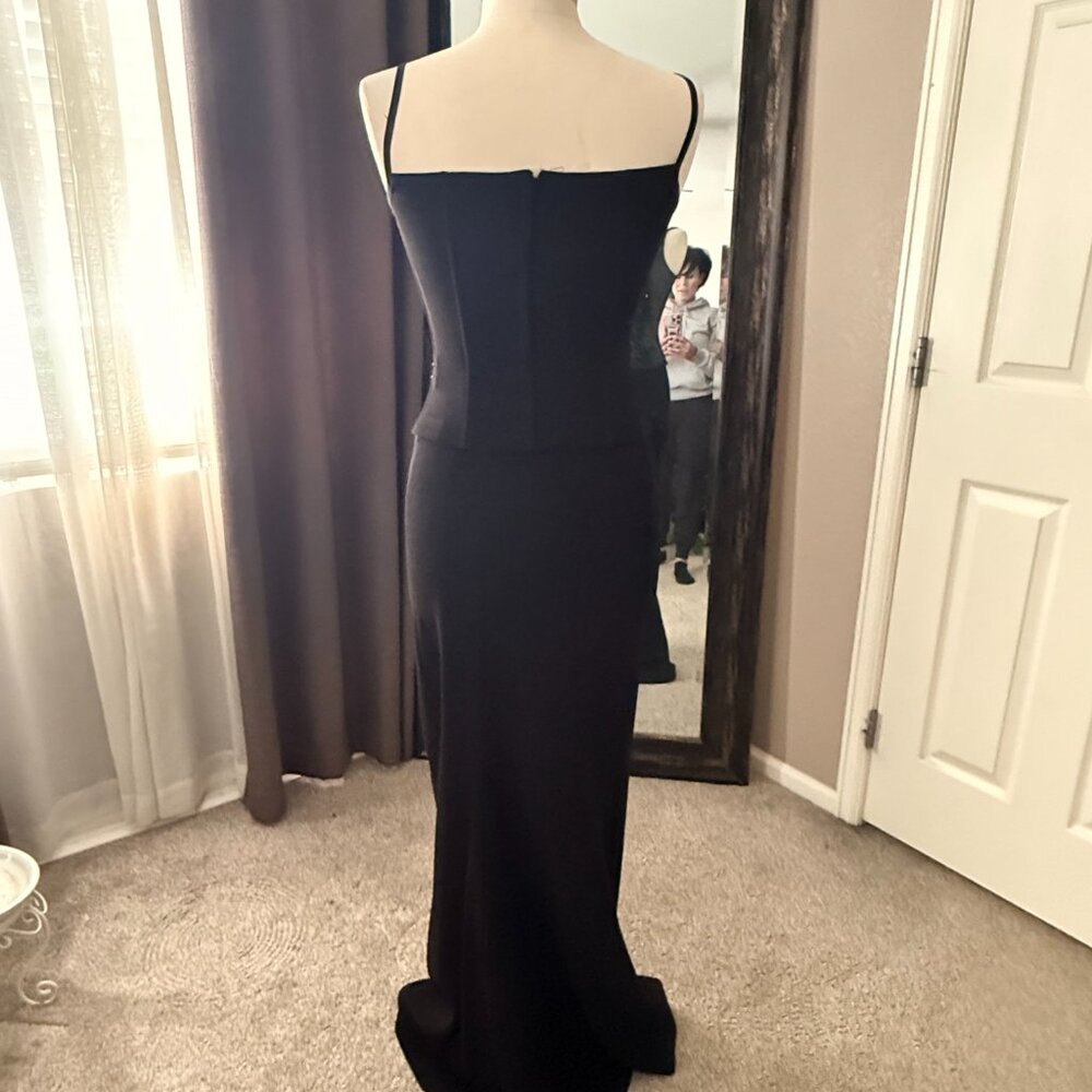 Strapless Sequins Top and Fitted Formal Skirt - image 3